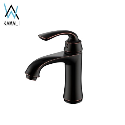 Kamali sanitary cupc black wall india intertap industrial antique kitchen sensor copper kitchen bathroom face basin water faucet