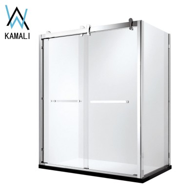 Kamali Bathroom Shower Ready Made China Three Panel Glass Shower Doors Double Sliding Shower Cabin