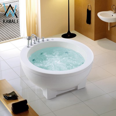 Kamali SP3156 cupc freestanding bowl shaped 3 person acrylic cheap massage bathtub spa deep soaking japan sexy massage bath tub