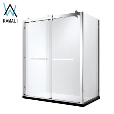 2019 Normal Design Factory Price Customized Wholesale Hotel Tempered Glass Sliding Shower Cabin for Bathroom, Slide Shower Room